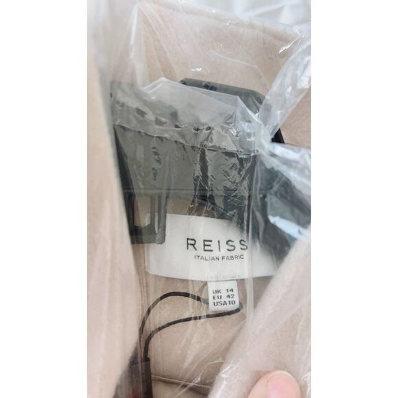 REISS Sicily Wool Blend Mid Length Coat US10 - Picture 9 of 12